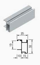 Profil für 19mm Plattenmaterial - gleiche Technik nur anderes Profil